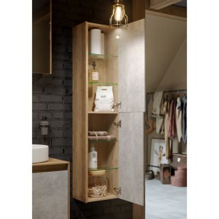 Шкаф-пенал Aqwella Mobi MOB0535BS+MOB0735BS подвесной 36.5 см