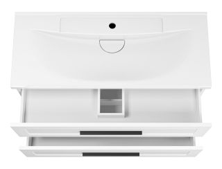 Подвесная тумба под раковину Misty Модерн 100см белый