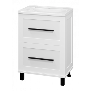 Напольная тумба под раковину Misty Модерн 60 см П-Мод07060-011Пр белый