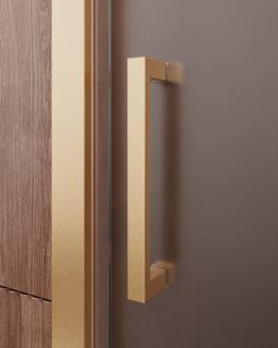 Душевая дверь CEZARES MOLVENO-BF-1-160-C-BORO-IV брашированное золото