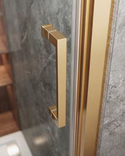 Душевая дверь CEZARES MOLVENO-BF-3-120-C-BORO-IV брашированное золото