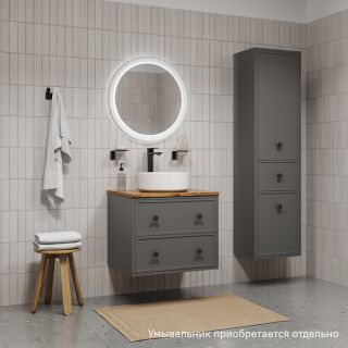 Тумба подвесная IDDIS Torr TOR60DBi95K со столешницей 60см тёмно-серый