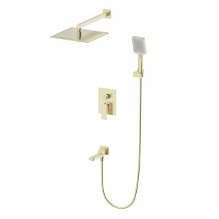 Душевой комплект Wonzon & Woghand Cube 2.0 WW-88087068-BG брашированное золото