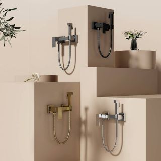 Гигиенический душ со смесителем Splenka S98.51.03 золотой сатин