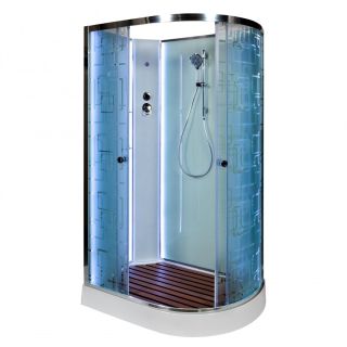 Душевая кабина Deto ЕМ1511 L N LED с гм. 110х80х208 см