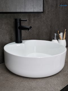 Раковина Gid N9013 51208 накладная белая 40x40x13