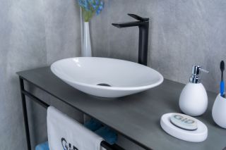 Раковина Gid N9022 51110 накладная белая 50x35x9