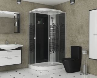 Душевая кабина Niagara NG-4512-14R BLACK 120х80х215