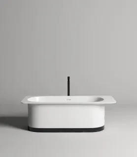 Ванна из искусственного камня Salini Ninfea S-Stone 102721M 180x82см белый матовый