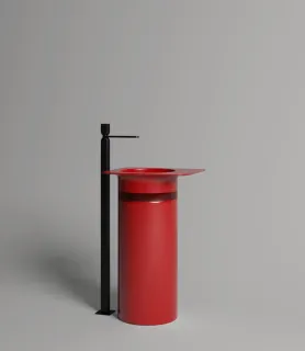 Напольная раковина Salini Ninfea 01 S-Stone 130221MRF 54см RAL полностью