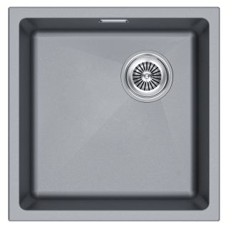 Мойка кухонная Paulmark Lumi LU45SK-GRM серый металлик