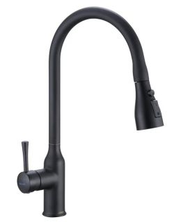 Смеситель для кухни Shevanik S163H чёрный