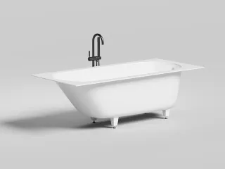 Ванна из искусственного камня Salini Ornella S-Sense 102312M 180x80см белый матовый