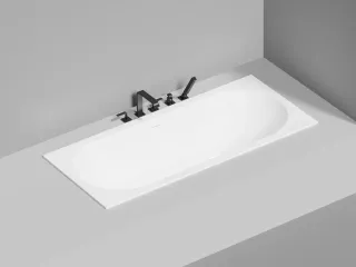 Ванна из искусственного камня Salini Ornella Axis Kit S-Sense 103513M 170x75см белый матовый