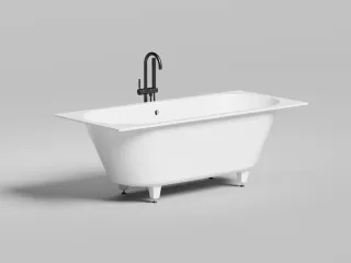 Ванна из искусственного камня Salini Ornella Axis S-Sense 103413GRF 170x75см RAL полностью