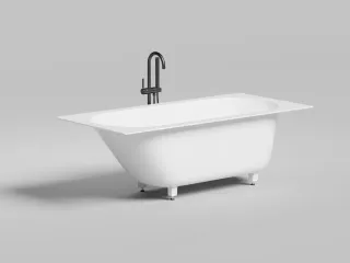 Ванна из искусственного камня Salini Ornella Kit S-Sense 102414M 170x80см белый матовый