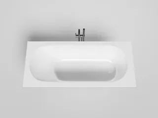 Ванна из искусственного камня Salini Ornella Kit S-Sense 102412G 180x80см белый глянцевый