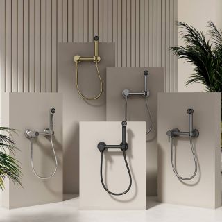 Гигиенический душ со смесителем Splenka S99.51.03 золотой сатин