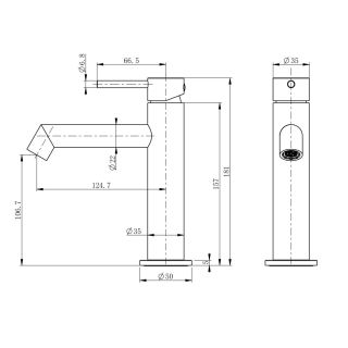 Смеситель для раковины Wonzon & Woghand WW-H1063-CR хром