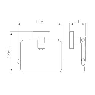 Держатель для туалетной бумаги Wonzon & Woghand Polo WW-8926-DG тёмное золото