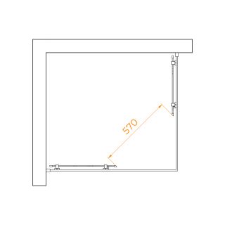 Душевой уголок RGW PA-040B 3508104090-24 90x100см чёрный