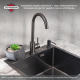 Смеситель для кухни РМС SUS124PVD-017F графит