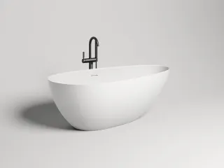 Ванна из искусственного камня Salini Paola In S-Stone 101611SMRH 160x77см RAL снаружи