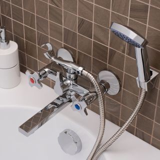 Смеситель для ванны с душем РМС SL115-142E хром