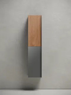 Пенал подвесной Sancos Delta PDL35GR 35см дуб красный/графит