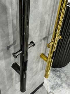 Полотенцесушитель электрический Boheme Uno 726-SGM 150x12 см оружейная сталь глянец