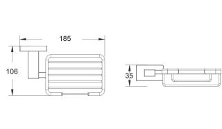 Мыльница Shevanik SG5604T оружейная сталь