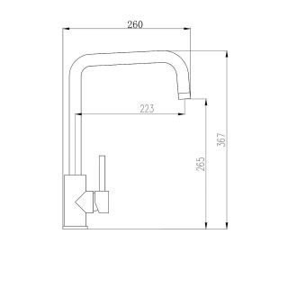 Смеситель для кухни Aquanika Vivo AQV4019SS хром