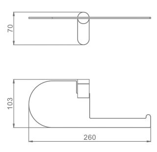 Держатель для туалетной бумаги Raglo R300.03.06 чёрный