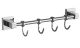 Планка с крючками для полотенец Haiba HB8615-4 хром