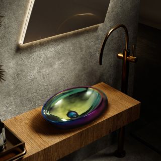 Раковина ABBER Bequem AC2107Regen 49см хамелеон