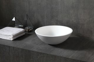 Раковина ABBER Stein AS2608 40см белый матовый