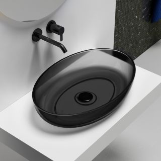 Раковина ABBER Kristall 60см чёрный AT2801Onyx