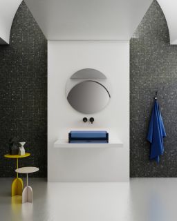 Раковина ABBER Kristall AT2803Saphir 60см синий