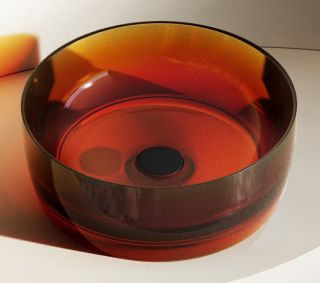 Раковина ABBER Kristall 40см коричневый AT2804Opal