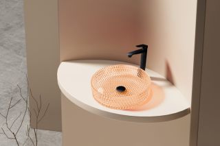 Раковина стеклянная ABBER Glas AK2301O 40см оранжевый