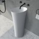 Напольная раковина ABBER Stein AS2509-H 50см белый матовый