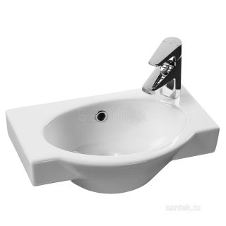 Полукруглая раковина Santek Форум 45 отверстие под смеситель справа 1WH110545