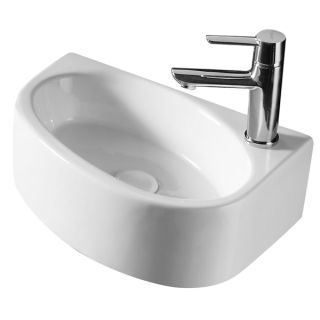 Раковина угловая Azario 42х29х14 фаянс, цвет Белый (AZ4519)