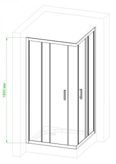 Душевой уголок Royal Bath HPD 95x95см белый RB95HPD-T