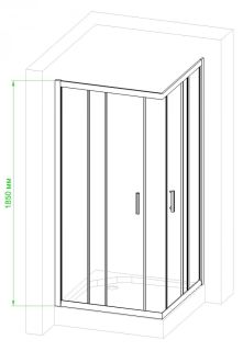 Душевой уголок Royal Bath HPD 110x90см белый RB9110HPD-C