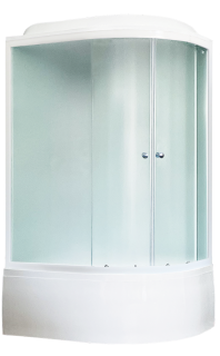 Душевая кабина Royal Bath BK левая стекло белое/матовое 120x80см RB8120BK5-WC-L