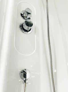 Душевая кабина Royal Bath BK стекло матовое 90x90см RB90BK1-M