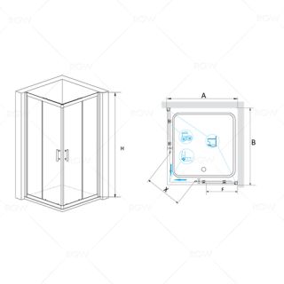 Душевой уголок RGW PA-31 900х900х1900