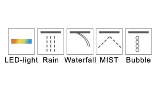 Верхний многофункциональный душ RGW SP-72 21140272-01 70x38см хром