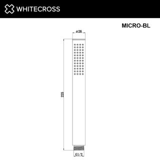 Душевая лейка WHITECROSS MICRO-CR хром